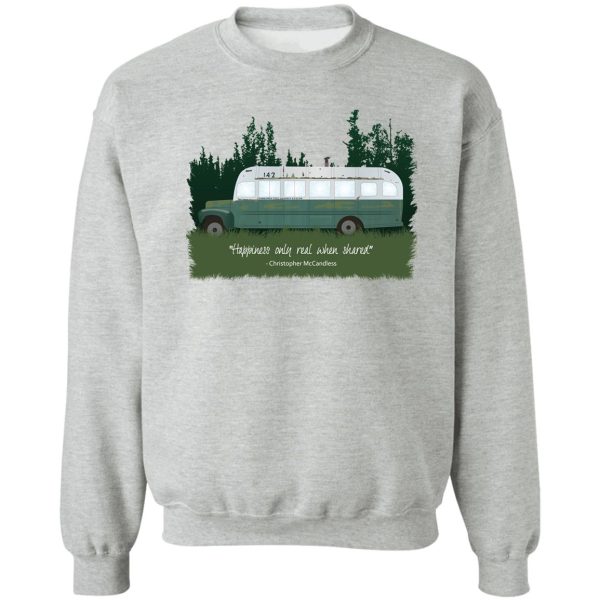 into the wild - bus 142 sweatshirt