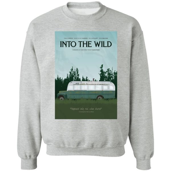 into the wild - magic bus sweatshirt