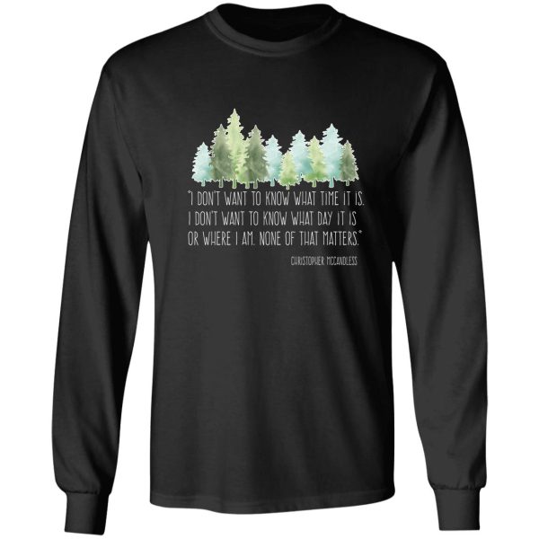 into the wild with christopher mccandless long sleeve