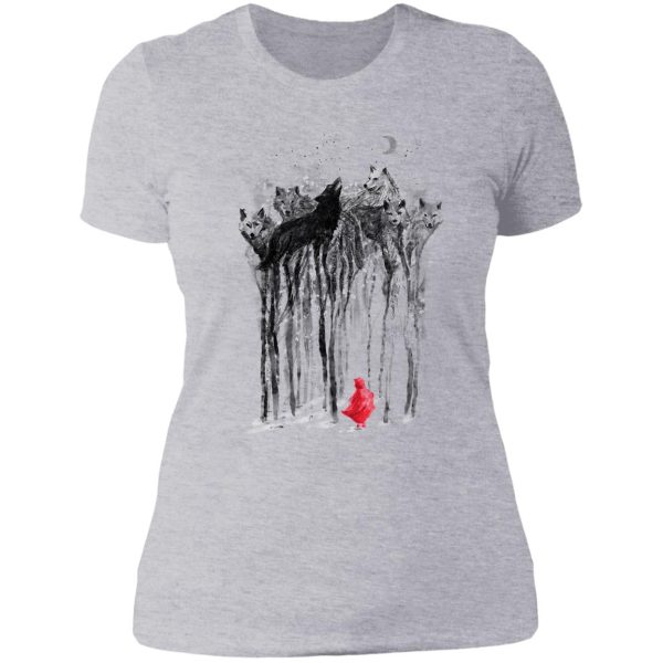 into the woods lady t-shirt