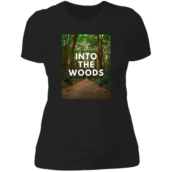 into the woods lady t-shirt