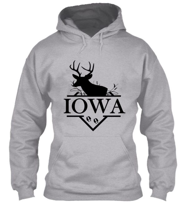 iowa-trophy buck-black hoodie