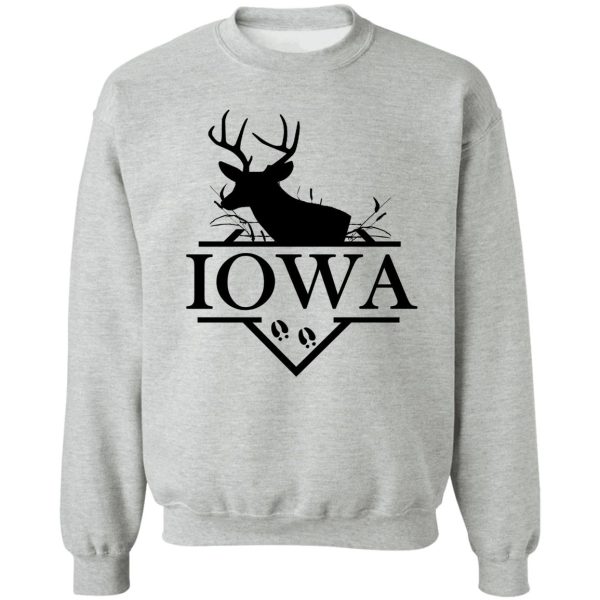 iowa-trophy buck-black sweatshirt