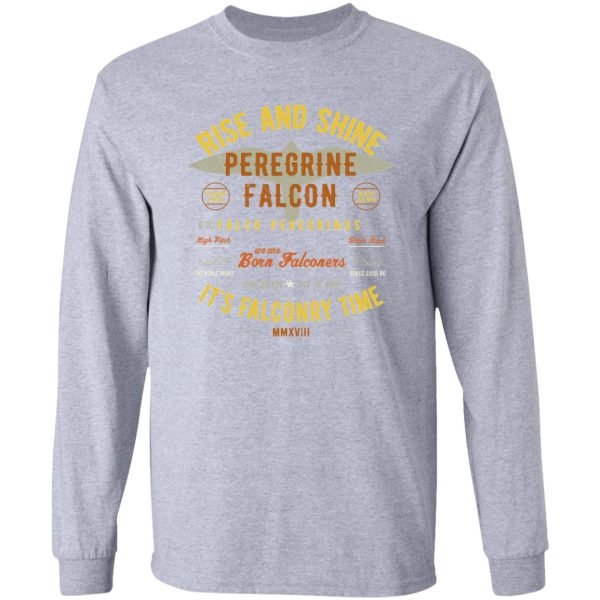 it's falconry time! peregrine falcon long sleeve