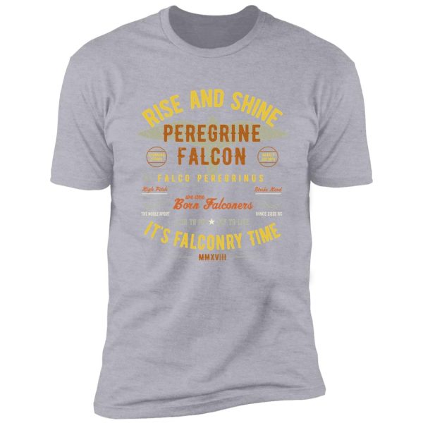 it's falconry time! peregrine falcon shirt
