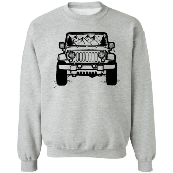 jeep adventure (dark) sweatshirt
