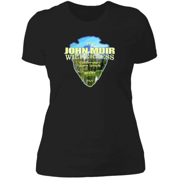 john muir wilderness (arrowhead) lady t-shirt