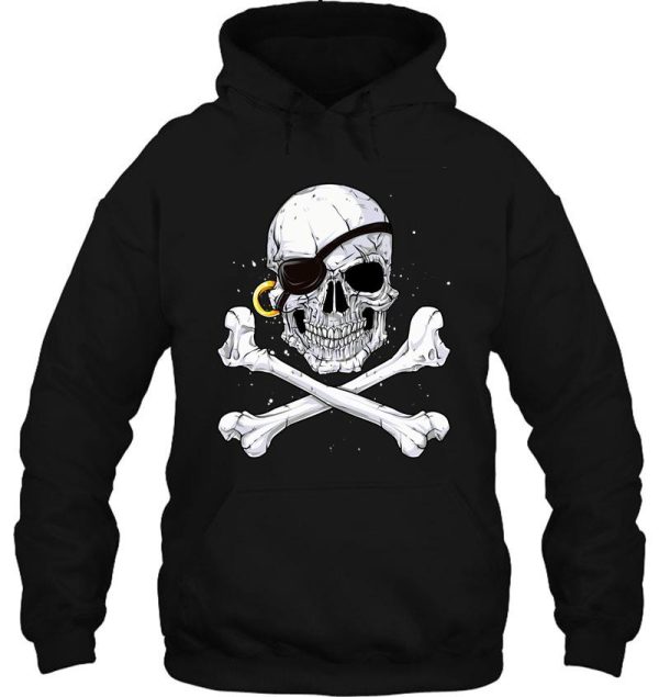 jolly roger skull & crossbones t shirt pirate tee shirt gift hoodie