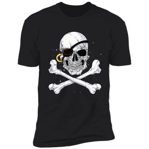 jolly roger skull & crossbones t shirt pirate tee shirt gift shirt
