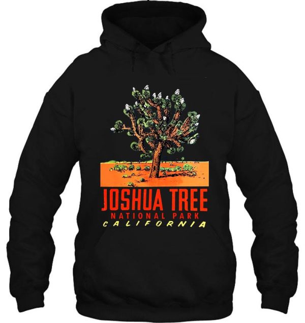 joshua tree national park vintage travel decal hoodie