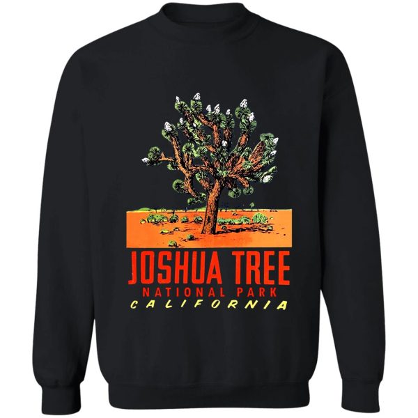 joshua tree national park vintage travel decal sweatshirt