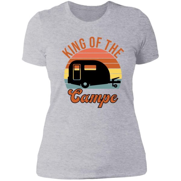 king of the camper lady t-shirt