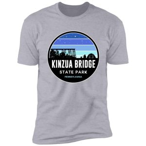 kinzua bridge state park black and blue silhouette shirt