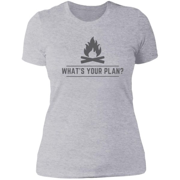 kirk cameron whats your plan lady t-shirt