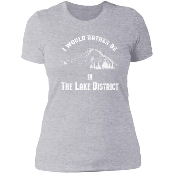 lake district-mountains-peak bagging. lady t-shirt