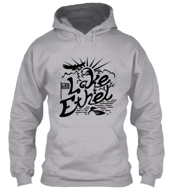 lake ethel - cursive badge hoodie