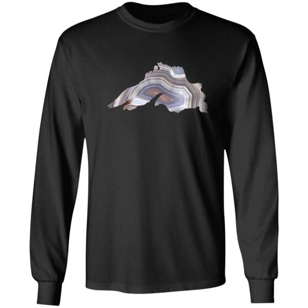 lake superior agate great for rockhounds & agate lovers long sleeve