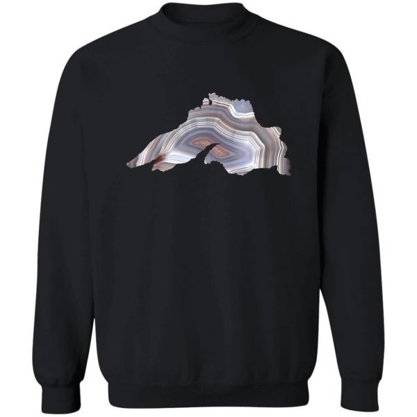 lake superior agate great for rockhounds & agate lovers sweatshirt