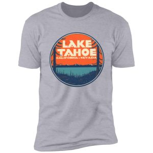 lake tahoe california nevada vintage state travel decal shirt