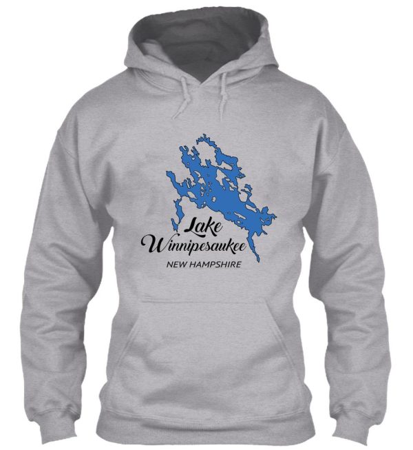 lake winnipesaukee new hampshire (blue) hoodie