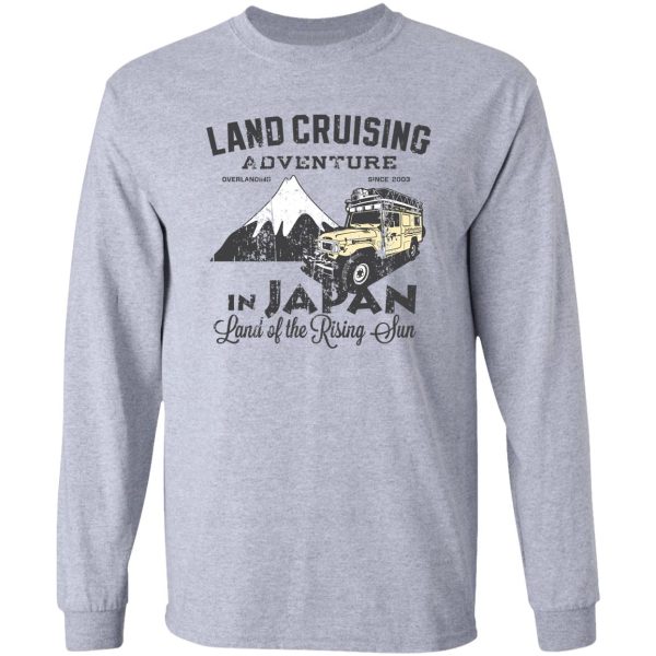 landcruising adventure in japan - straight font edition long sleeve