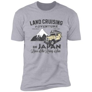 landcruising adventure in japan - straight font edition shirt