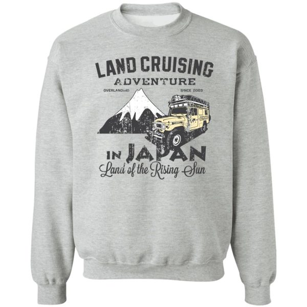 landcruising adventure in japan - straight font edition sweatshirt