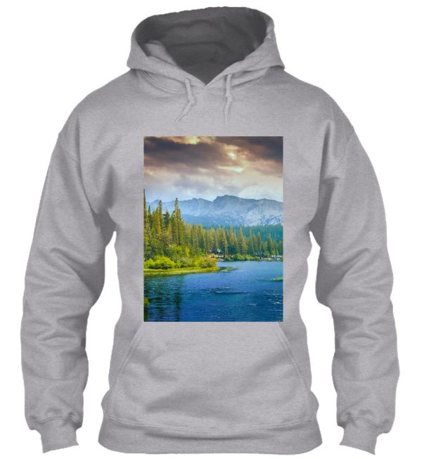 landscape tree water forest wilderness - wildernessscenery hoodie