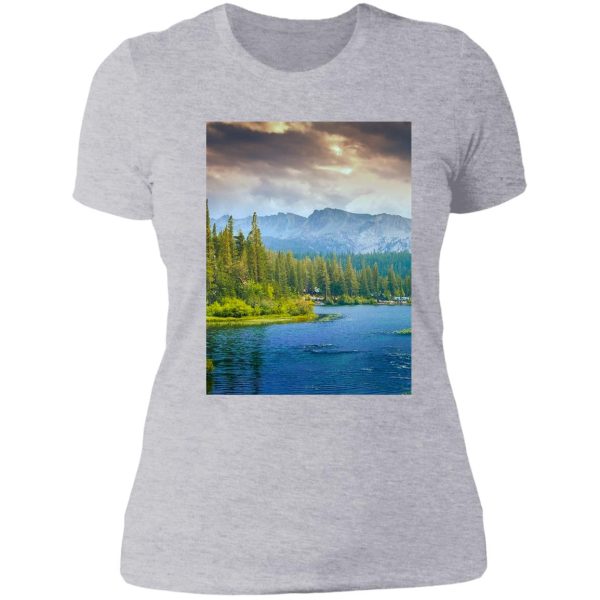 landscape tree water forest wilderness - wildernessscenery lady t-shirt