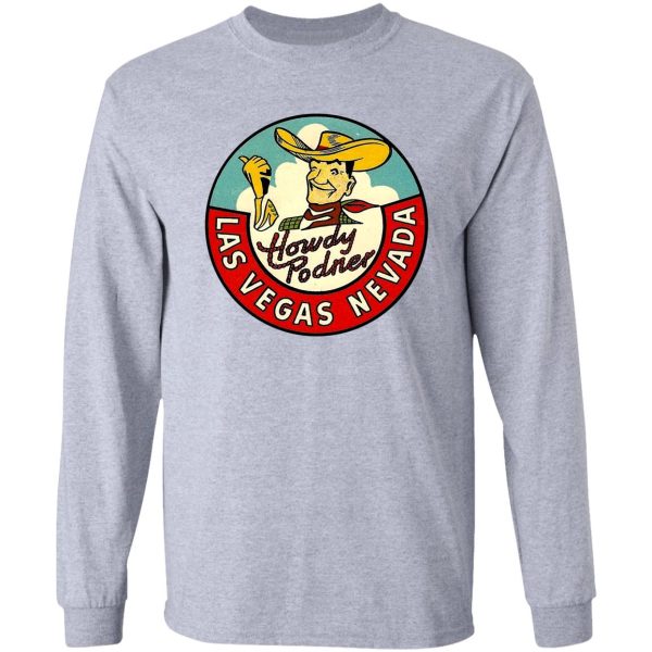 las vegas vic vintage travel decal long sleeve