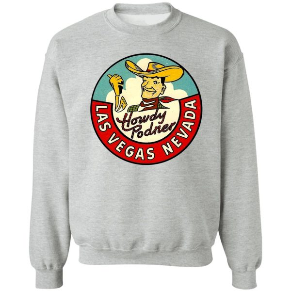 las vegas vic vintage travel decal sweatshirt