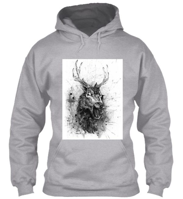 laughing deer head evil dead hoodie