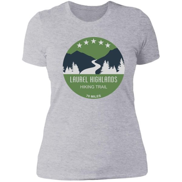 laurel highlands hiking trail lady t-shirt