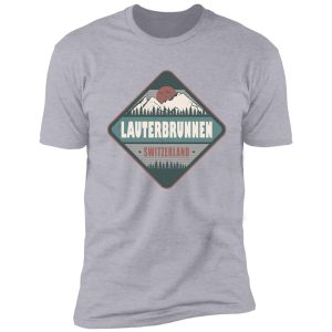 lauterbrunnen switzerland vintage hiking design shirt