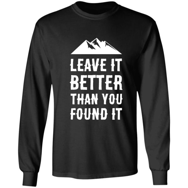 leave it better than you found it - mountain edition long sleeve