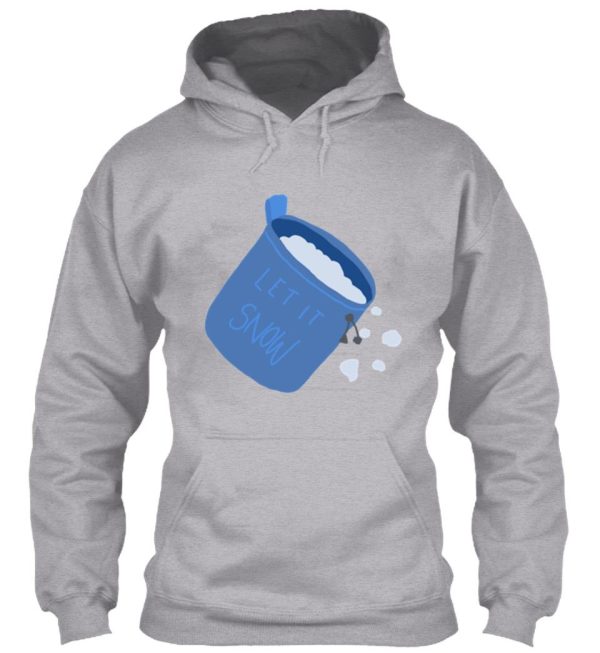 let it snow chalk bag hoodie