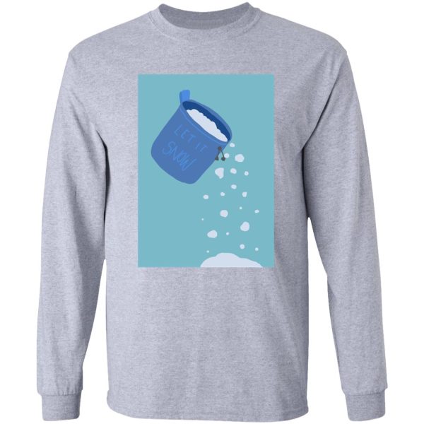 let it snow climbing chalk long sleeve