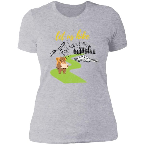 let us hike t shirt lady t-shirt