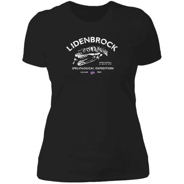 lidenbrock - (journey to the centre of the earth) lady t-shirt