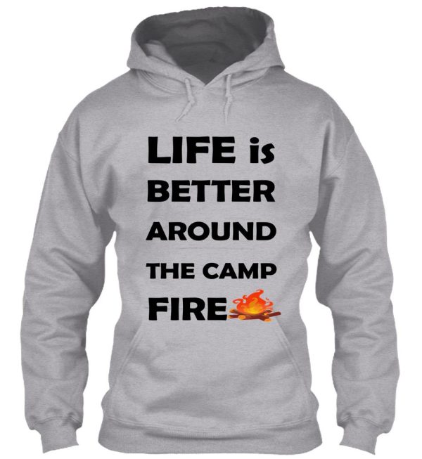 life is better around the campfire gift to mom dad -all family hoodie