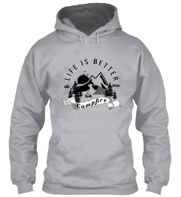 life is better at the campfire vintage design great gift to camping lovers hoodie