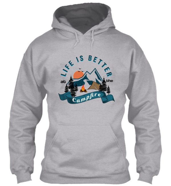 life is better at the campfire vintage design great gift to camping lovers hoodie