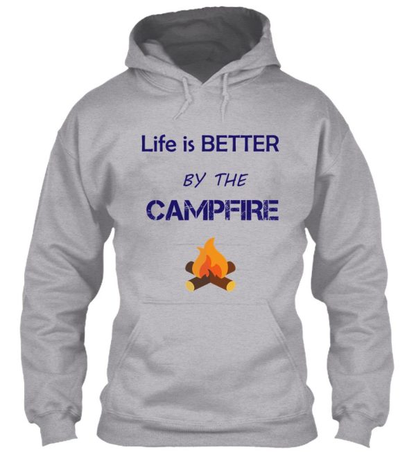 life is better by the campfire slim fit t-shirt hoodie