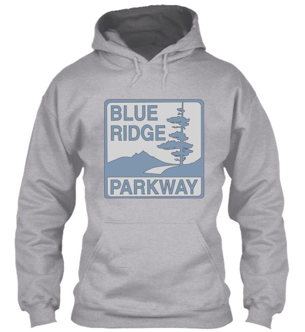 light blue blue ridge parkway sign hoodie