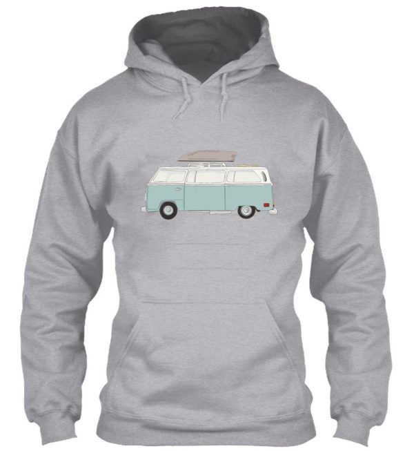 light blue camper van hoodie