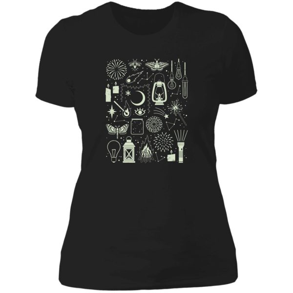 light the way glow lady t-shirt