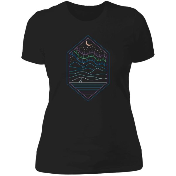 lights of the north lady t-shirt