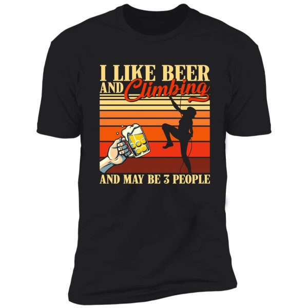 like beer and climbing shirt