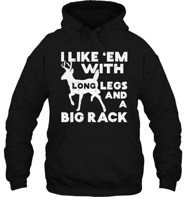 like em long legs big rack deer buck hunting hunter gift hoodie