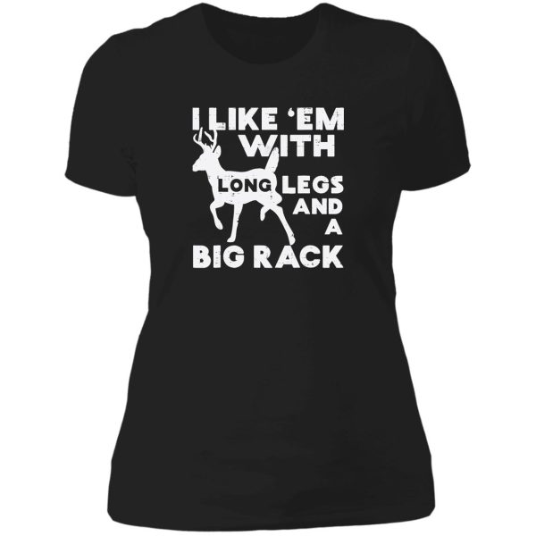 like em long legs big rack deer buck hunting hunter gift lady t-shirt